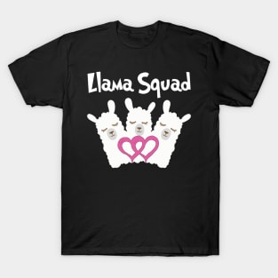 Llama Squad Llama Lovers T-Shirt